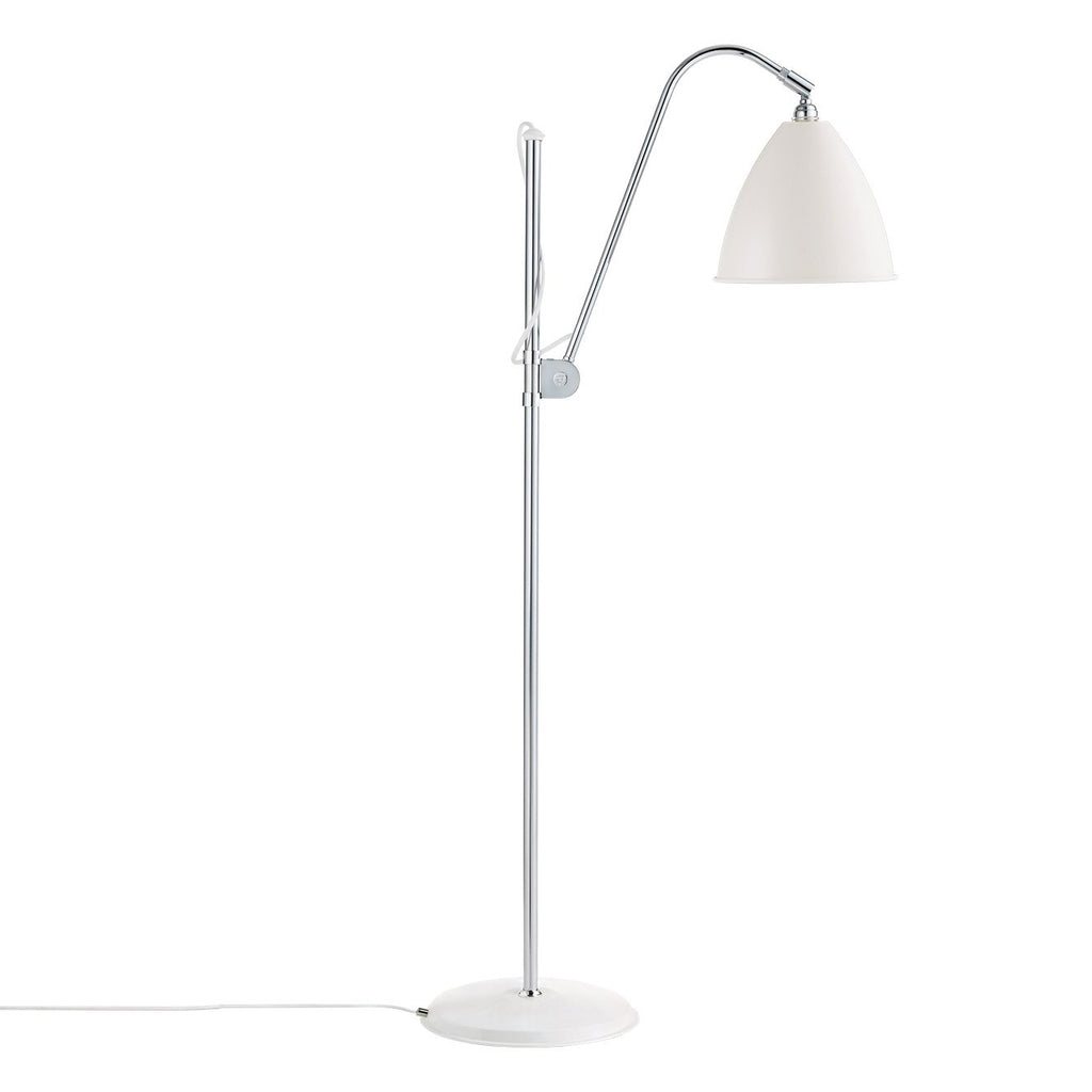 Adjustable arched metal dome floor lamp