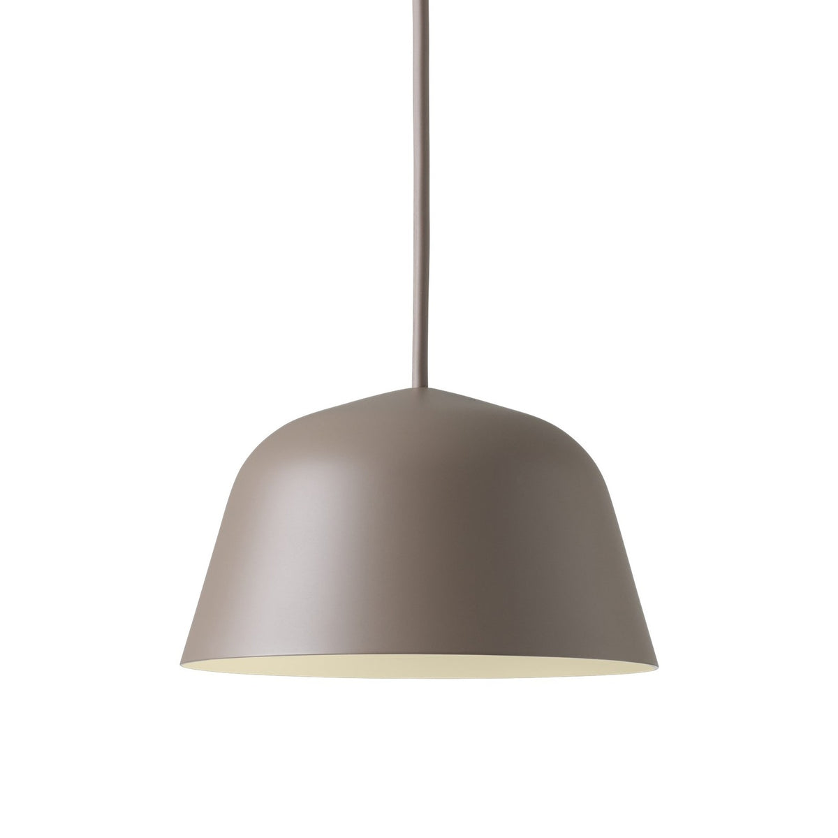 Modern dome shaped metal pendant light