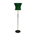 Retro belt decorated fabric lampshade floor lamp